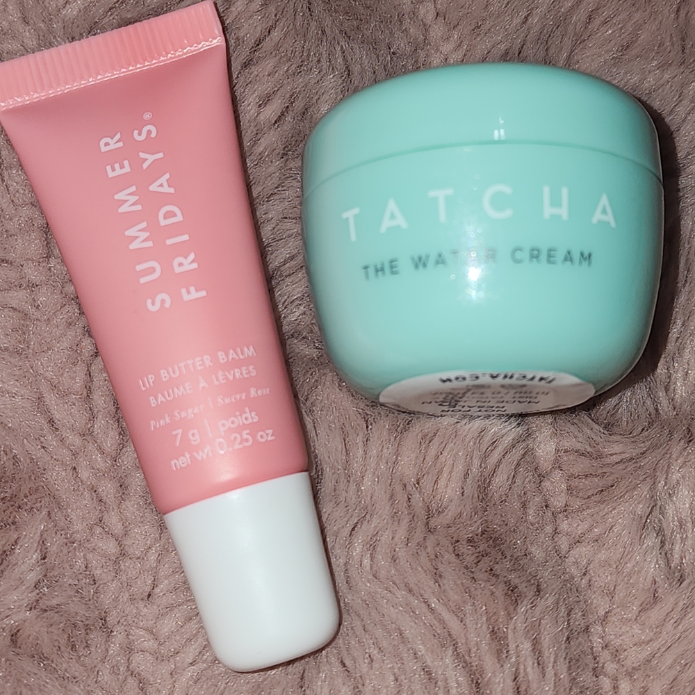 Summer Fridays Lip Butter Balm and Tatcha Water Cream Set